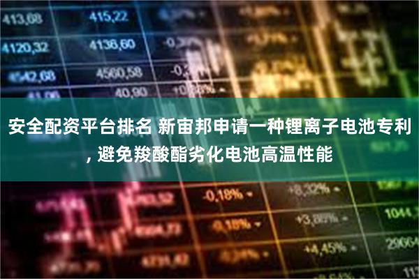 安全配资平台排名 新宙邦申请一种锂离子电池专利, 避免羧酸酯劣化电池高温性能