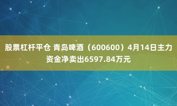 股票杠杆平仓 青岛啤酒（600600）4月14日主力资金净卖出6597.84万元
