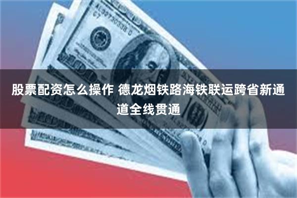 股票配资怎么操作 德龙烟铁路海铁联运跨省新通道全线贯通