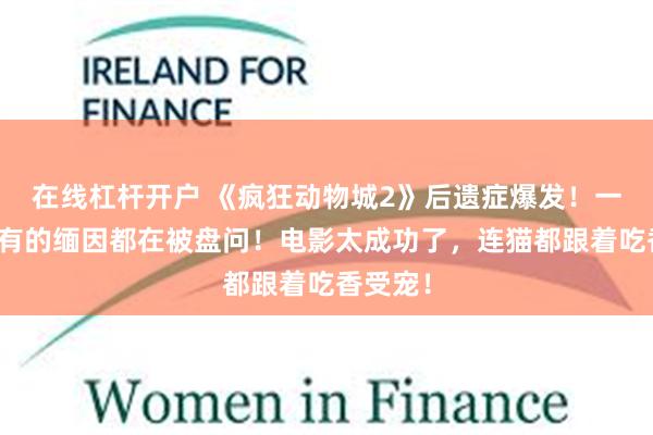 在线杠杆开户 《疯狂动物城2》后遗症爆发!一夜间所有的缅因都在被盘问!电影太成功了,连猫都跟着吃香受宠!